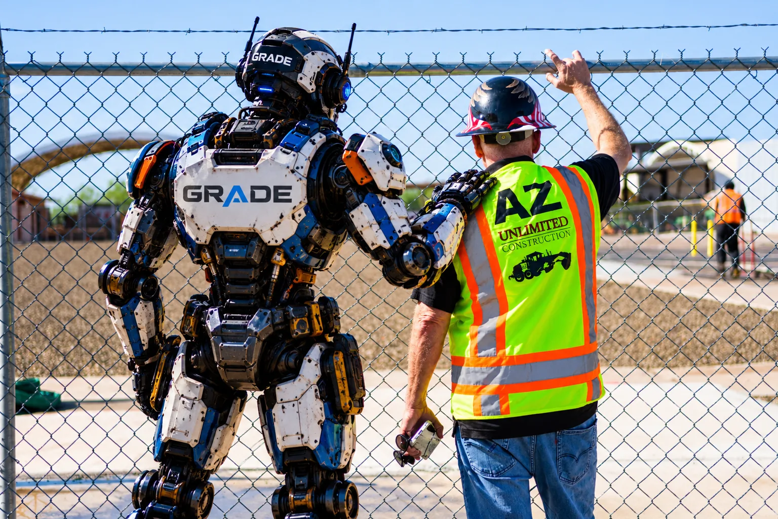 Todd and GRADE reviewing field conditions