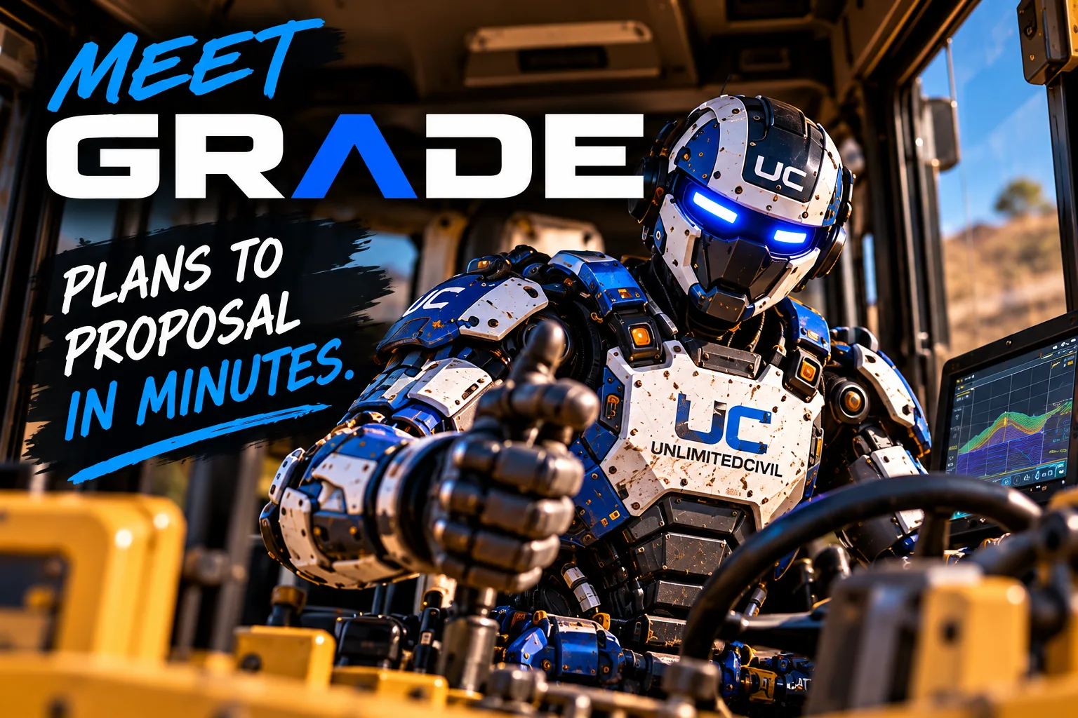 Meet GRADE, the Unlimited Civil field robot